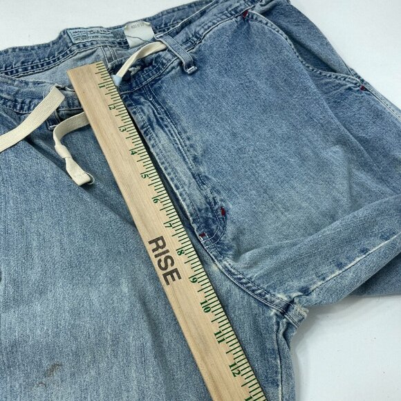 Abercrombie & Fitch Vintage Cargo Jeans Mens XLDistressed Blue *Flaw* 2916 - Picture 12 of 15